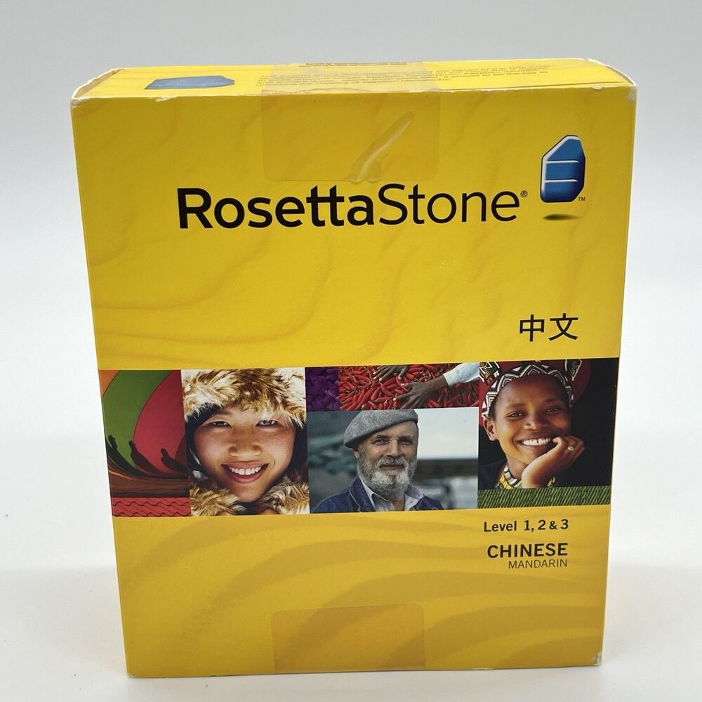 Rosetta Stone Chinese Mandarin Level 1, 2 & 3 Set 3 PC Mac Language Learning V3